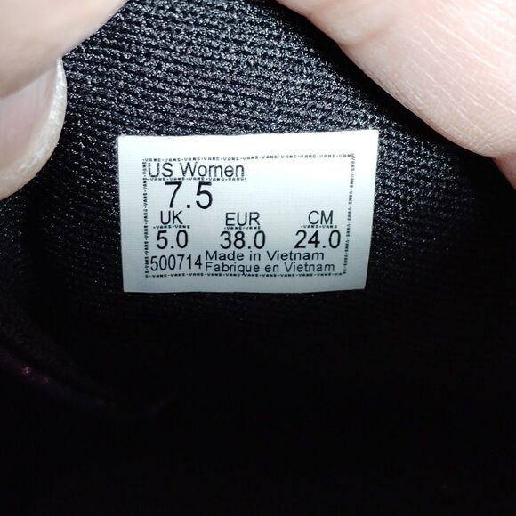 VANS Galaxy Shoes Size 7.5 Sneakers Lace Up Purple Blue Universe - Picture 8 of 9